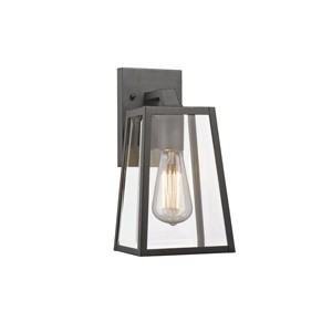 Chloe Lighting Leodegrance Transitional 1 Light Black Outdoor Wall Sconce 11" Height - 1 of 1