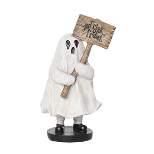 Gallerie II 7" Kid Ghost With Trick-or-Treat Sign Halloween Figure Decoration