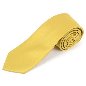 Men's Solid Color 2.75 Inch Wide And 57 Inch Long Slim Neckties - 1 of 4