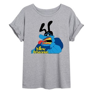 Women's - The Beatles - Blue Meanie Oversized Graphic T-Shirt - 1 of 4