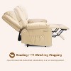 Elderly-Friendly PU Leather Electric Power Lift Recliner - Heat & Massage Functions, Remote Control + Side Pocket, for Living Room & Bedroom - 4 of 4
