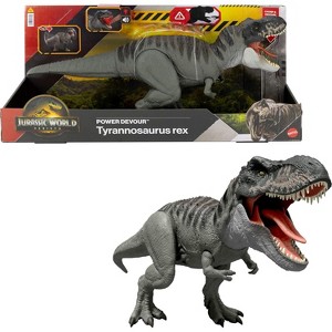 Jurassic World Rebirth Power Devour Tyrannosaurus Rex Dinosaur Figure, Constant Chomp - 1 of 4