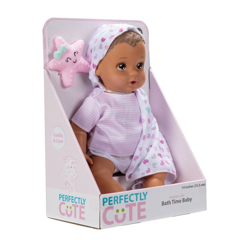 Perfectly Cute Bathtime Baby Doll - Light Brown Hair, 4 of 8