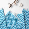 Bacati - Mix n Match Turquoise Gray Chevron Dots Play Tent for Kids/Toddlers, 100% Cotton Percale Fabric Cover  - 2 of 4