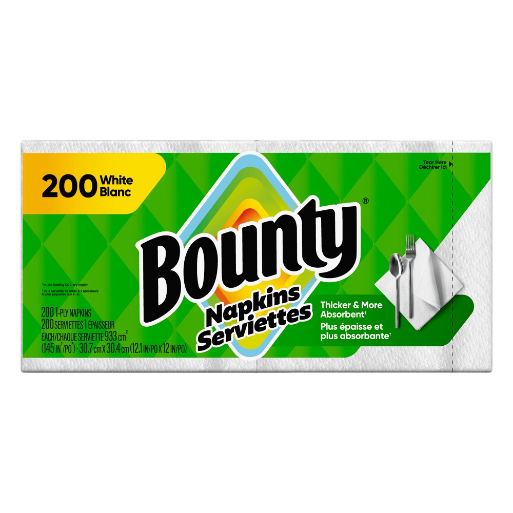 UPC 037000348856 product image for Bounty Napkins - White - 200ct | upcitemdb.com