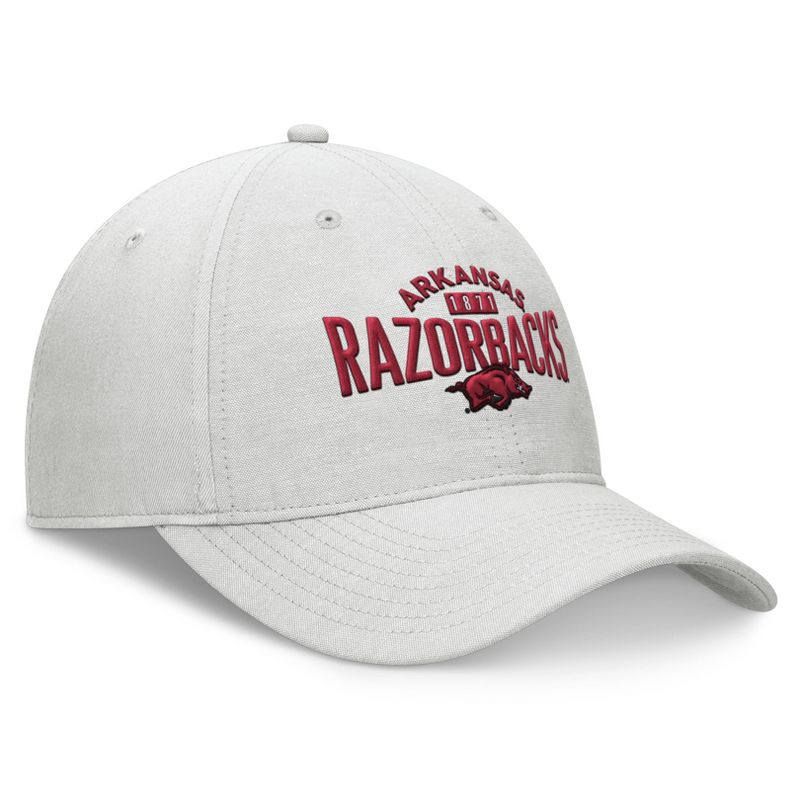 NCAA Arkansas Razorbacks Unstructured Chambray Cotton Hat - Gray, 3 of 5
