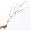 39"H Sullivans Artificial Christmas Icy Twig Spray, White, Indoor Christmas Decor - 3 of 3