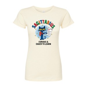 Women's - Pete the Cat - Sagittarius Fitted Graphic T-Shirt - 1 of 3