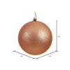 Vickerman Rose Gold Ball Ornament - 2 of 4