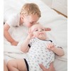 Burt's Bees Baby® Boys' Organic Cotton 5pk Short Sleeve Bodysuit Set Solid/Stripes - Blueberry - 3 of 4