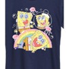 Women's - Spongebob Squarepants - Cute Face Rainbow Short Sleeve Graphic T-Shirt - 2 of 4