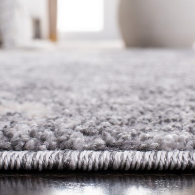 Calanthia Light Grey Abstract Textured Runner Rug - 2' x 13'