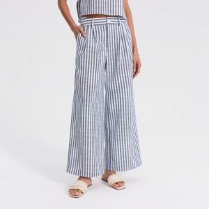 Women's Wide Leg Pleated Palazzo Pants - A New Day™ - 1 of 4