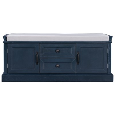 Bella Depot 42.5''W Storage Bench with Drawers and Cabinets