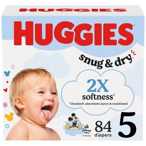 Huggies Snug & Dry Disposable Diapers - (Select Size and Count) - 1 of 4