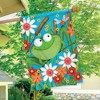 Froggy Fun Summer House Flag Floral 28" x 40" Briarwood Lane - 4 of 4
