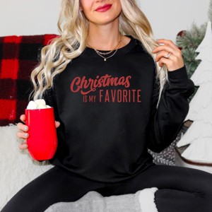 Simply Sage Market Women's Graphic Sweatshirt Christmas Is My Favorite - 1 of 4