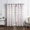 RT Designer Collection Oakville Jacquard 2 Pack Luxurious Modern Design Curtain Panel Pair 36" x 84" Taupe - 2 of 4