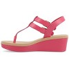 Journee Collection Womens Bianca Wedge Heel Buckle Sandals - 2 of 4