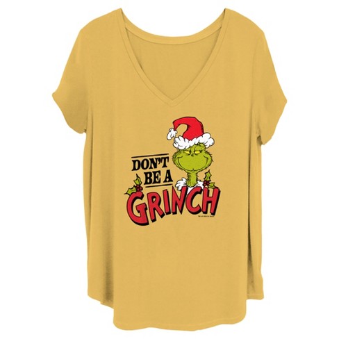 Juniors Womens Dr. Seuss Christmas Don t Be A Grinch T shirt