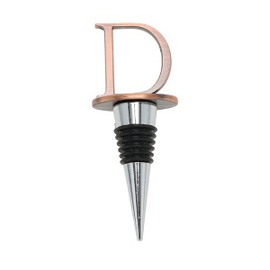 Unique Bargains Bottle Stoppers Aluminum Alloy TPE Red Bronze Tone Black Silver Tone 4.25"x1.61"x0.98" 1 Pc - 1 of 3