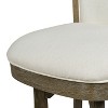PAGED 46" High Swivel Counter and Bar Stools, Modern Upholstered with High Back and Arms Counter Height Bar Stools for Pub, Dining Room - 4 of 4