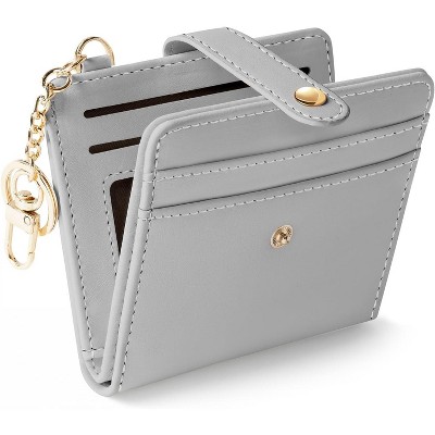 BEAFUP Ladies Wallet, Small Slim Thin Compact Credit Card Women Wallet, PU Leather Bifold Cash Zipper Coin Pocket ID Window for Female