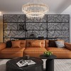 Metal Privacy Screen, 46" Wide Freestanding Room Divider Panel for Indoor & Outdoor Use - 4 of 4