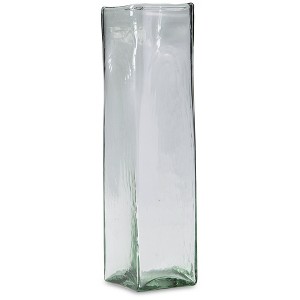 Signature Design by Ashley Taylow Green Glass Decorative Vase Set of 3 - Large 15" Indoor/Outdoor Floral Display - 1 of 4