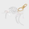 Bow Hair Barrette & Bag Charm - A New Day™ White - 3 of 4