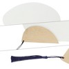 Unique Bargains Portable Double-Sided Short Handle Round Xuan Paper Plover Folding Fan 1 Pc - 3 of 4