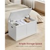 Farmhouse Style Storage Chest and Shoe Bench with Safety Hinges - Versatile Storage Solution, 15.7 x 31.5 x 18.3 Inches - 3 of 4