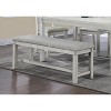 TiramisuBest Industrial Counter-Height Bench - Light Gray Foam-Cushioned Seat for Kitchen & Dining - 2 of 4
