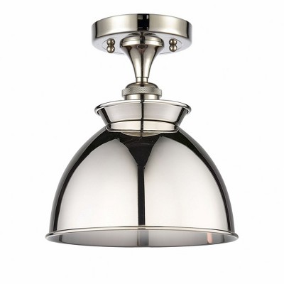 Adirondack - 1 Light Semi-Flush Mount In Art Deco Style-12 Inches Tall and 8.5 Inches Wide