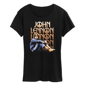 Women's - John Lennon - Vintage Look Short Sleeve Graphic T-Shirt - 1 of 4