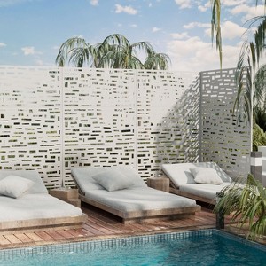 PexFix Outdoor Privacy Screen Galvanized Steel Panel Divider - 1 of 4