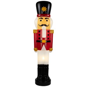 Northlight Lighted Blow Mold Nutcracker Soldier Outdoor Christmas Decoration - 59" - 1 of 4