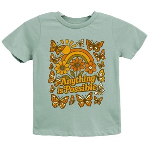 The Juniper Shop Anything Is Possible Daisies Youth Short Sleeve Tee - XL - Seafoam - 1 of 4