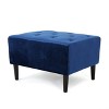 CAVINAS Velvet Storage Ottoman Bench with Button-Tufted Top,Upholstered Storage Ottoman,Storage Benches for Living Room,Bedroom - 2 of 4