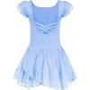 Arshiner Girls Ruffle Sleeve Ballet Dance Dress Tutu Skirted Leotard - 2 of 4
