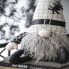 SEVOBAL Party Decorations and Accessories Fabric Sitting Gnome with White Hat Spider Versatile Design for Halloween, Black White, 11.2"*5.5"*23.5" - 3 of 4