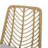 Sapphtopaz Patio Dining Chairs Set of 2 Rattan Patio Chairs with 2 Cushions for Patio, Outside, Living Room - 4 of 4