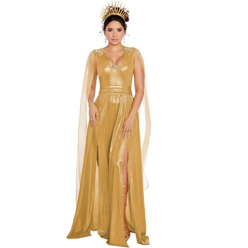 Dreamgirl Golden Sun Goddess Adult Costume : Target