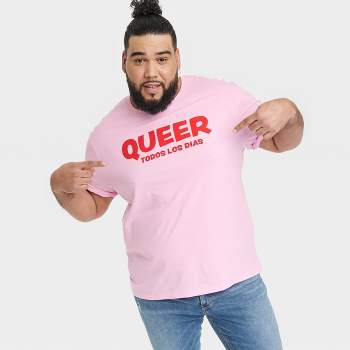 Pride Adult Queer Todos Los Dias Short Sleeve T-Shirt - Pink 4X