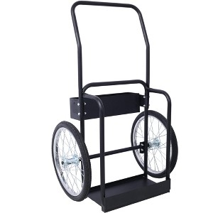 NAYSAYE Hand Truck Dolly Dual Tank Cart Durable Design for Smooth Cylinder Transport and Easy Mobility, Black, 21.5"*47.3"*28" - 1 of 4