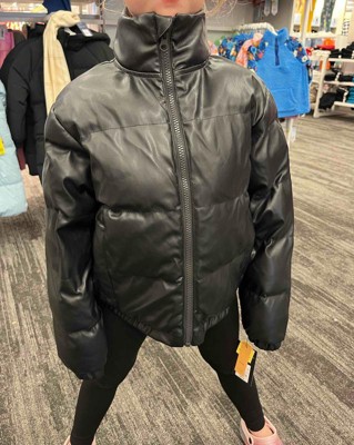 Target cropped puffer hot sale jacket