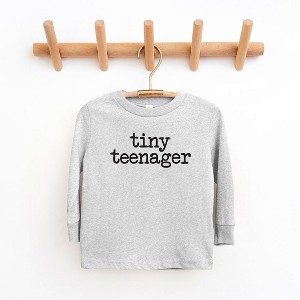 The Juniper Shop Tiny Teenager Typewriter Toddler Long Sleeve Tee - 1 of 3