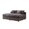 NicBex Sofa Couch,Daybed with Square Armrests and Removable Cushioned Backrests,Upholstered Sofa for Living Room,Office - 4 of 4