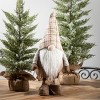 3.1' Sullivans Snow Ball Pine Tree In Burlap, Green - 3 of 3