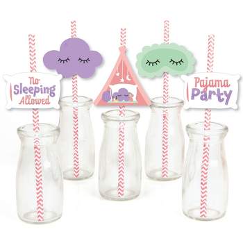 Big Dot of Happiness Pajama Slumber Party - Hanging Porch Girls Sleepover  Birthday Party Outdoor Decorations - Front Door Decor - 1 Piece Sign